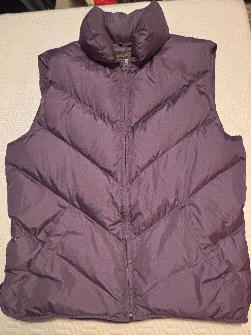 Eddie Bauer Women’s Quilted Vest Purple Sz Medium
